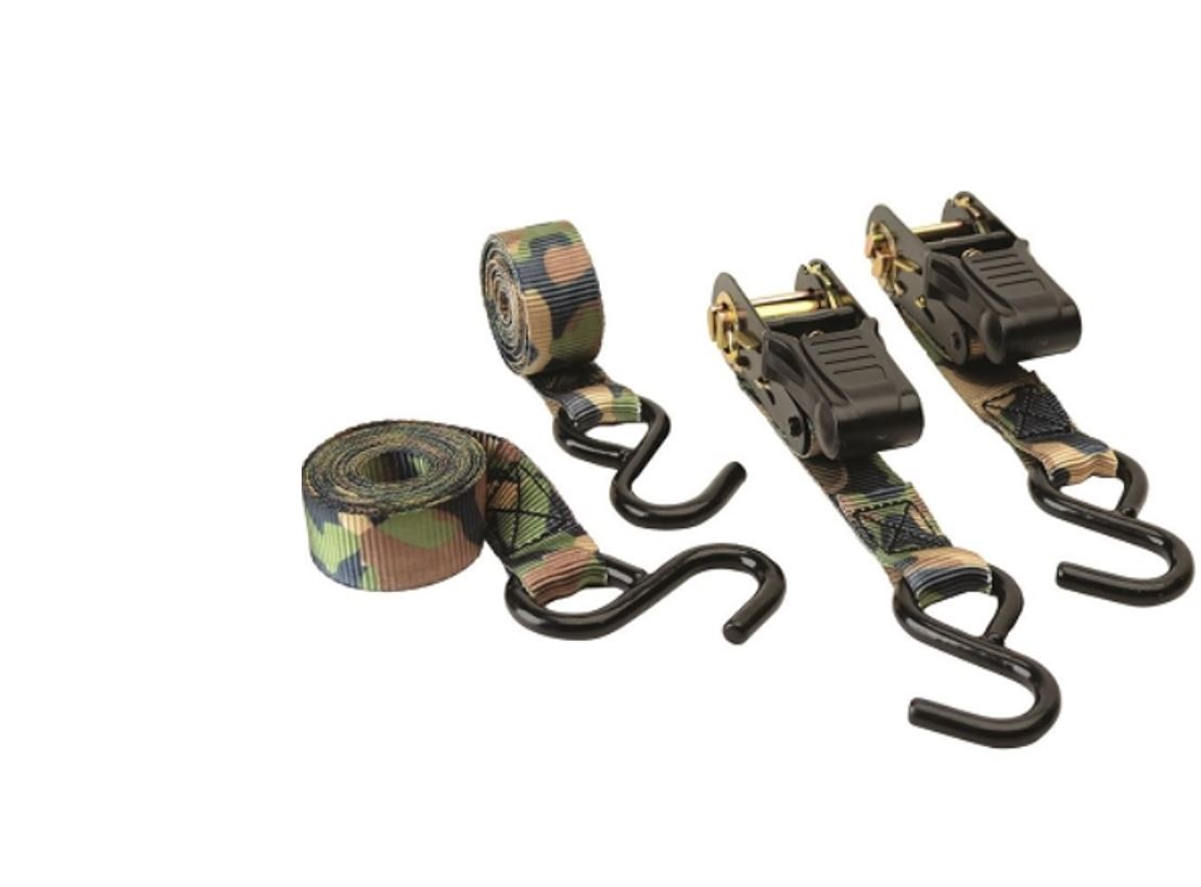 HME Products Camo Ratchet Tie Down 2pk