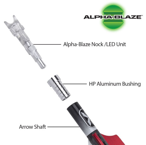 TenPoint 16-inch EVO-X Alpha-Blaze Lighted CenterPunch16 Premium Carbon Crossbow Arrows