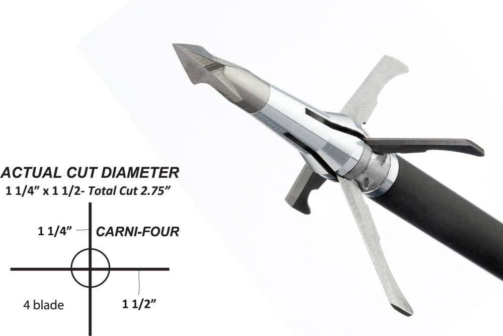 Grim Reaper Pro Series Mechanical Broadheads - Mini-Mag 100 gr 4-Blade (1 1/4") - #1601