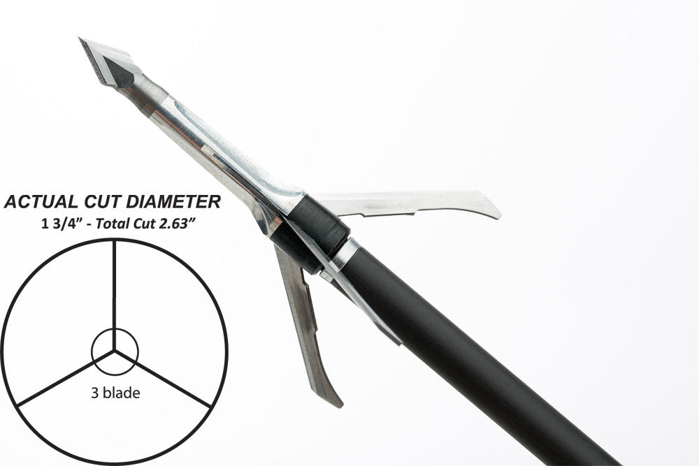 Grim Reaper Razorcut Mechanical Broadheads - 100 gr (1 3/8'')