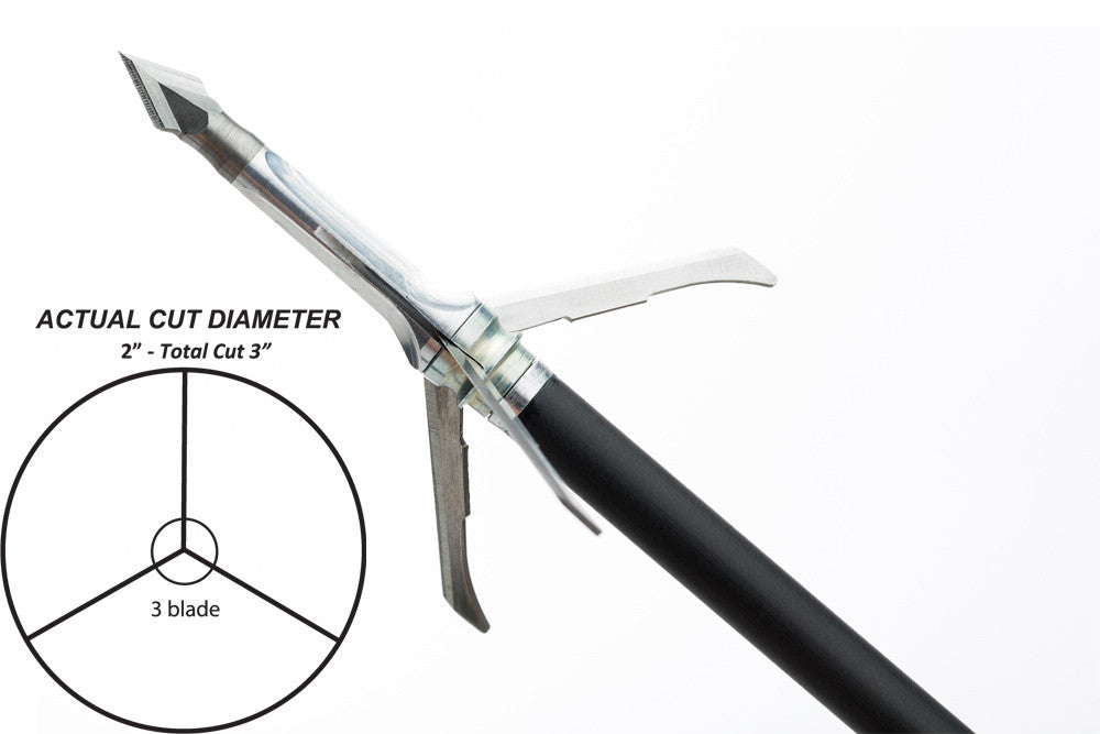 Grim Reaper Razorcut Mechanical Broadheads - 125 gr EXTRA (1 3/4'')