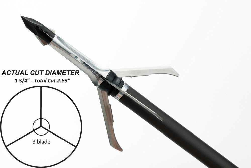 Grim Reaper Razortip Mechanical Broadheads - 100 gr Whitetail Special (2") - #1924