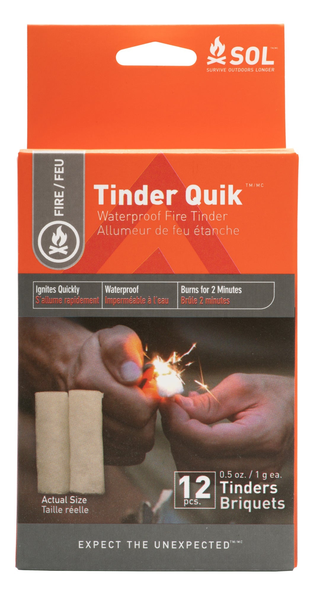 SOL Tinder Quik Fire Starter - 12 Pack