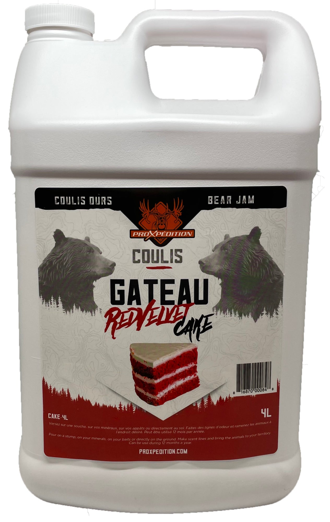 ProXpedition CAKE-4L Red Velvet Cake Jam (Bear) - 4L