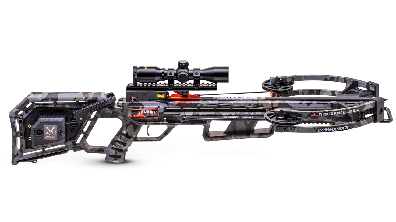 Wicked Ridge Commander M1, Rope-Sled, Multi-Line Scope, Peak XT