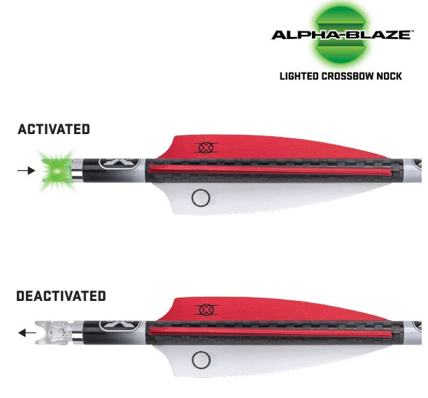 TenPoint Lighted Alpha-Blaze Pro Elite 400 Carbon Crossbow Arrows (3 pack)