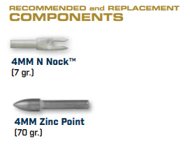 EASTON VECTOR CARBON SHAFT (12 PACK)