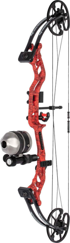 Cajun Bowfishing Sucker Punch Pro RTF w Reclaim Reel Bowfishing Bow - Cajun Red / Right Hand / 20-50