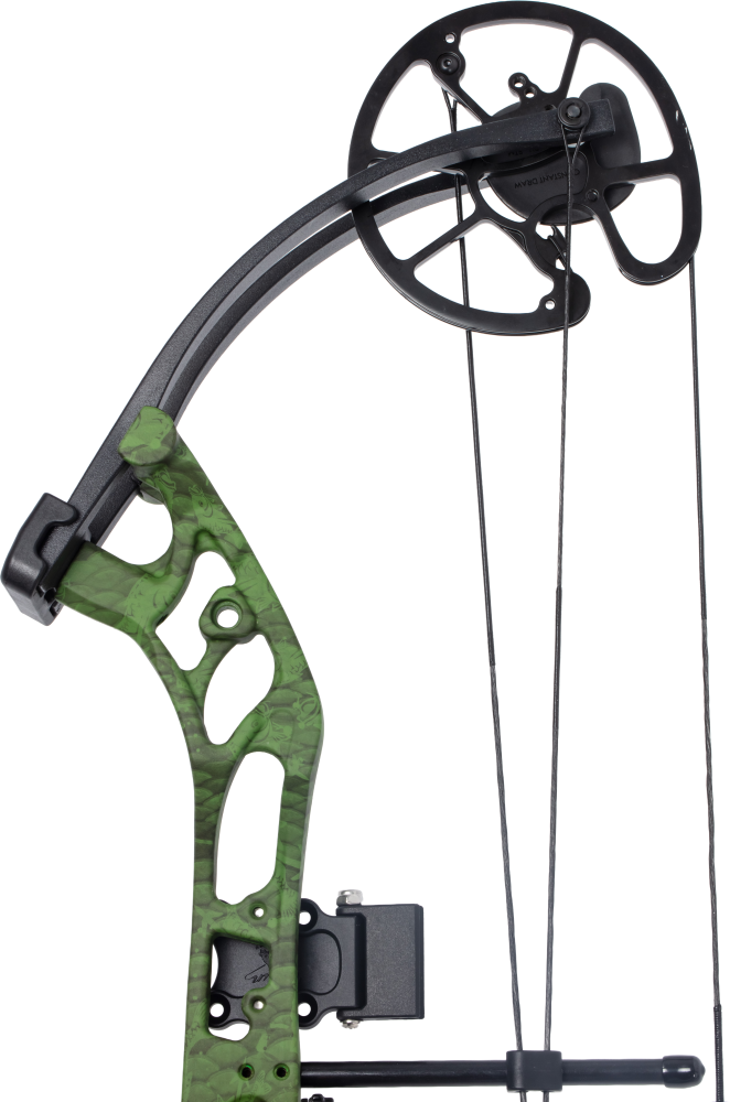 Cajun Bowfishing Sucker Punch Pro RTF w Reclaim Reel Bowfishing Bow - Slime Green / Right Hand / 20-50