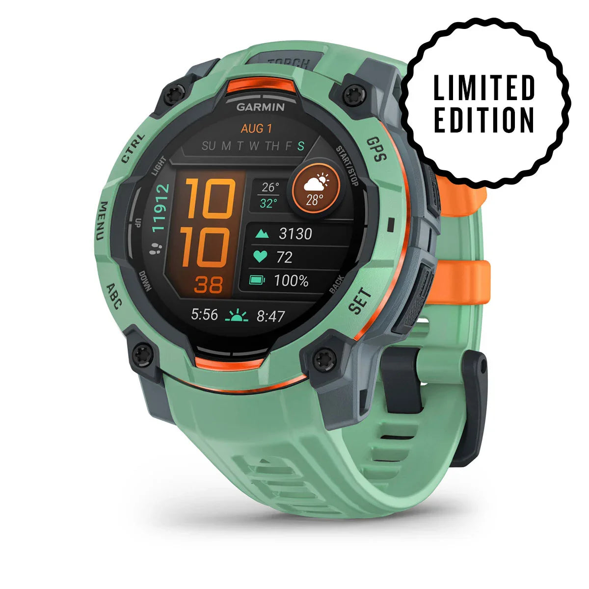 Garmin Instinct 3 – 45 mm, AMOLED Neo Tropic with Neo Tropic Band