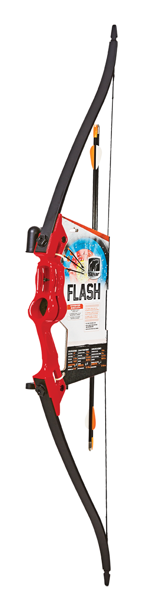 Bear Archery Flash Youth Bow - Red / Both / Continuous up to 18 lbs.