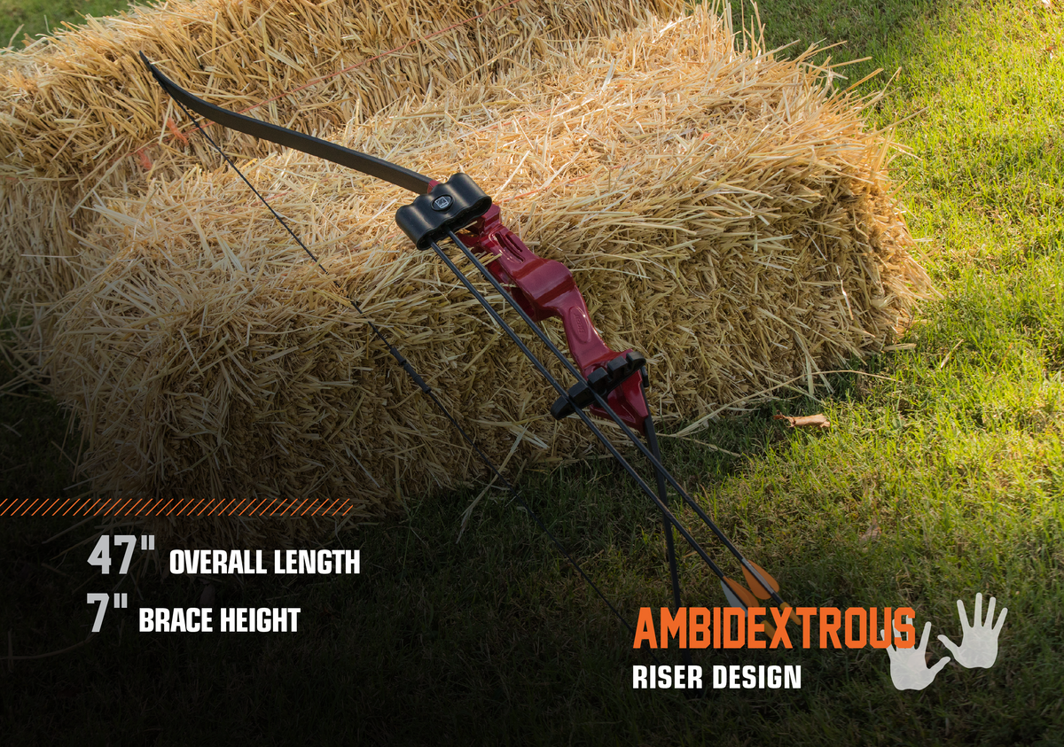 Bear Archery Flash Youth Bow - Red / Both / Continuous up to 18 lbs.