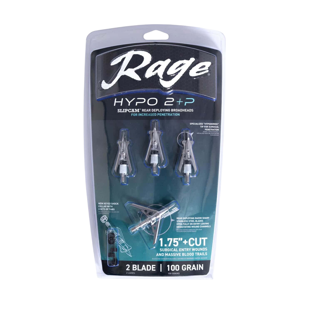 Rage Hypo 2 +P - 100 Grain