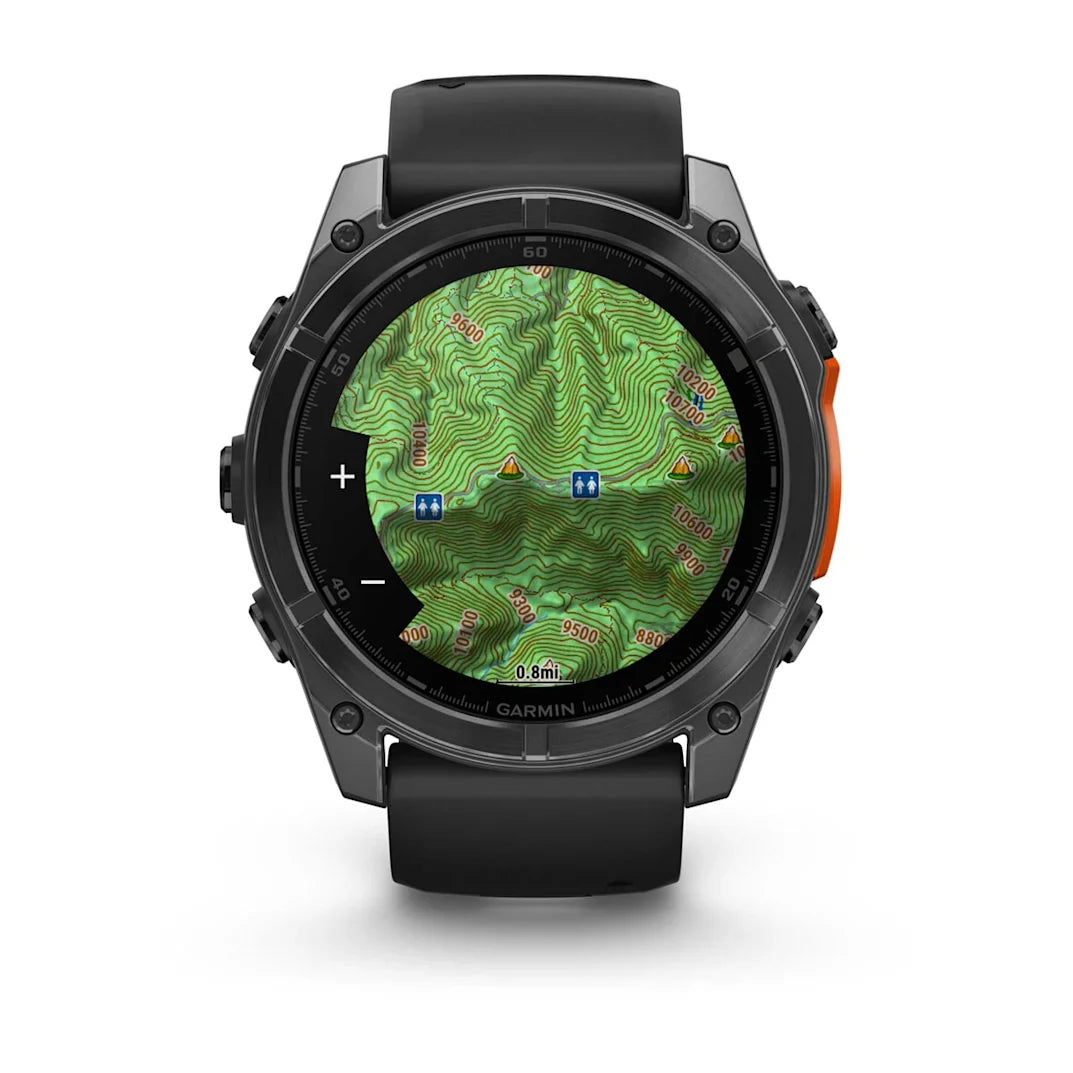 Garmin fēnix 8 – 51 mm AMOLED Slate Gray with Black Silicone Band