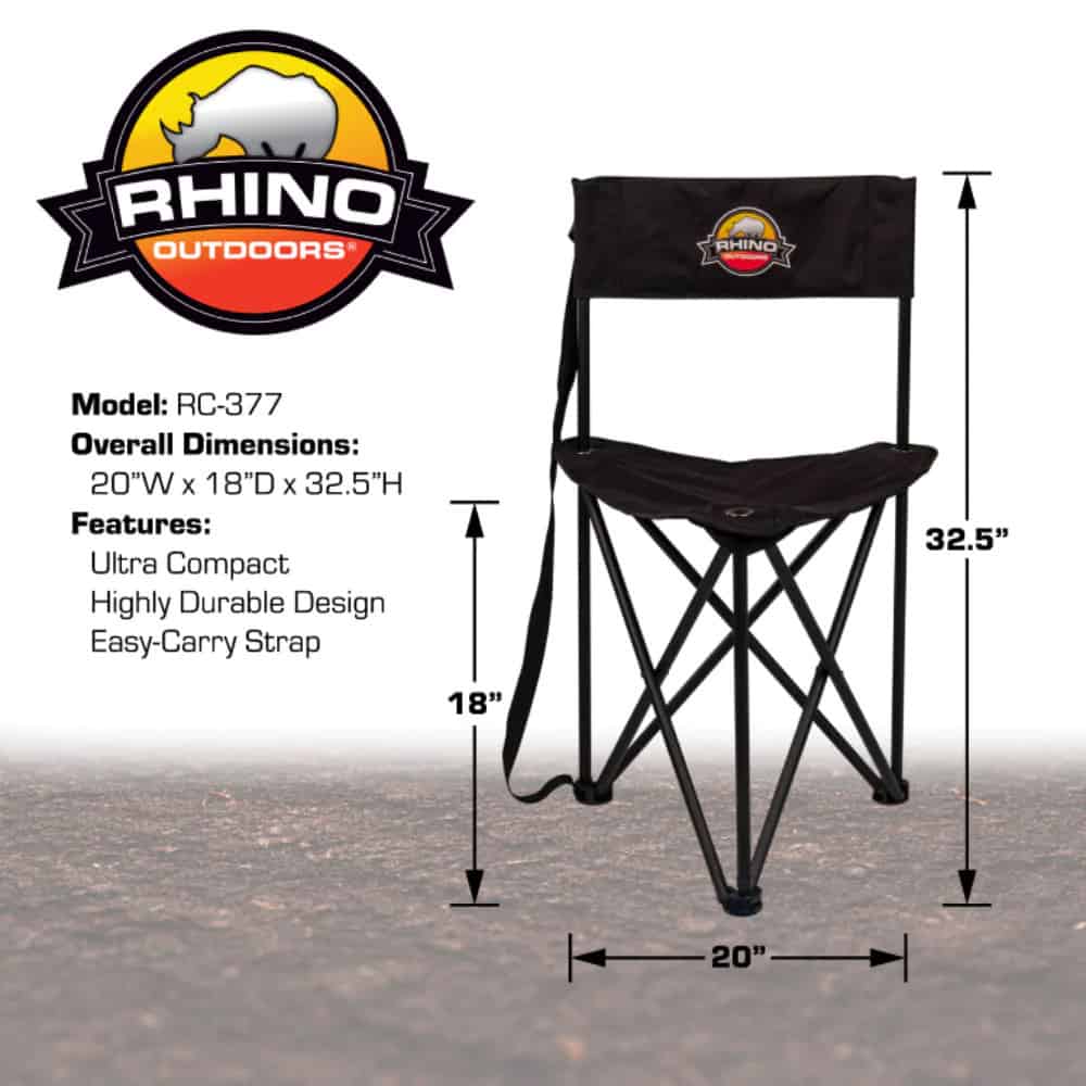 Rhino Folding Tripod Hunting Chair
