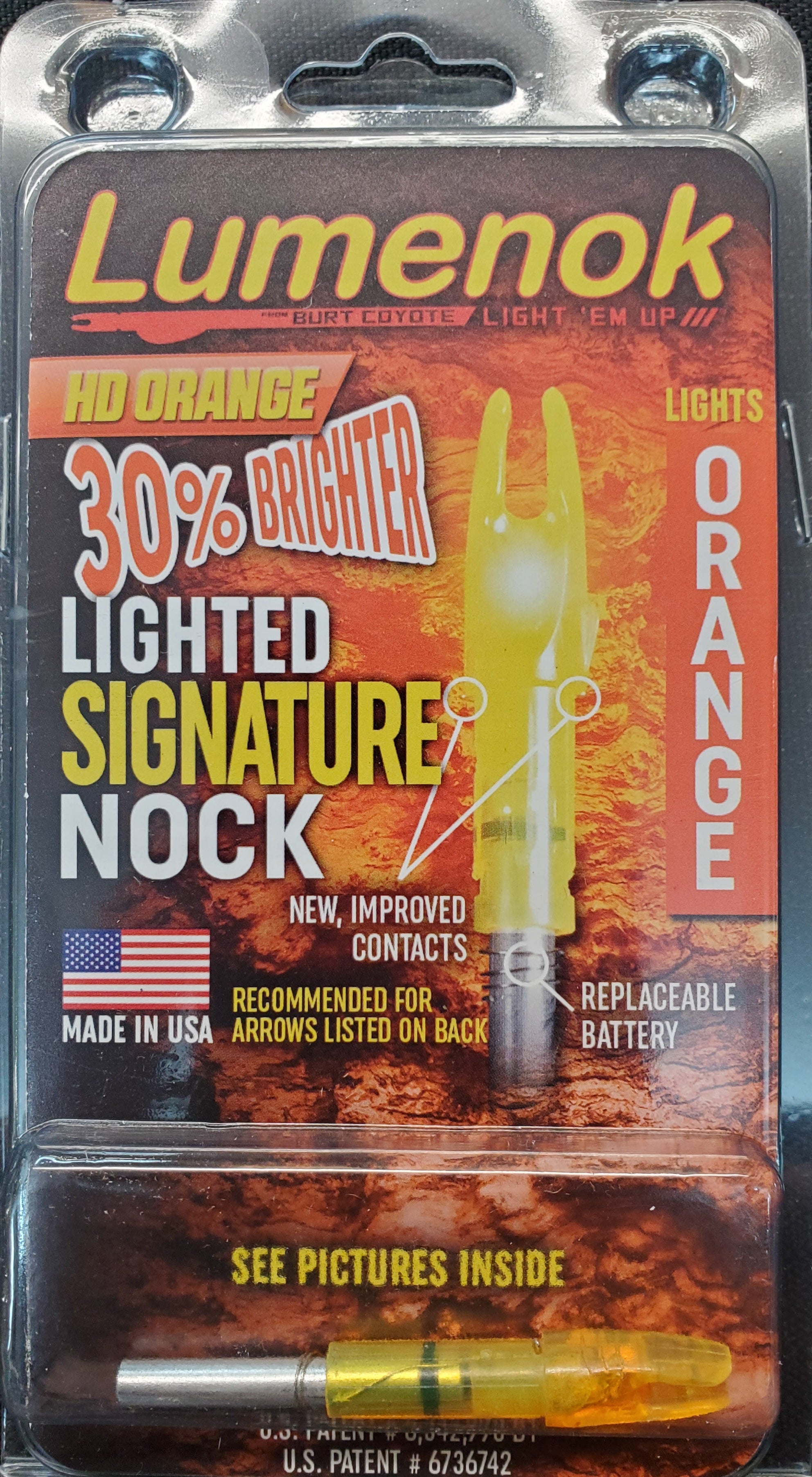 LUMENOK SIGNATURE "S" NOCK SINGLE PK