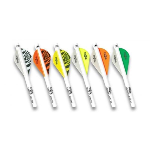 Lot De 18 Plumes Blazer Quick Fletch Pour Flèches - Vert Fluo - Fabriqué Aux US
