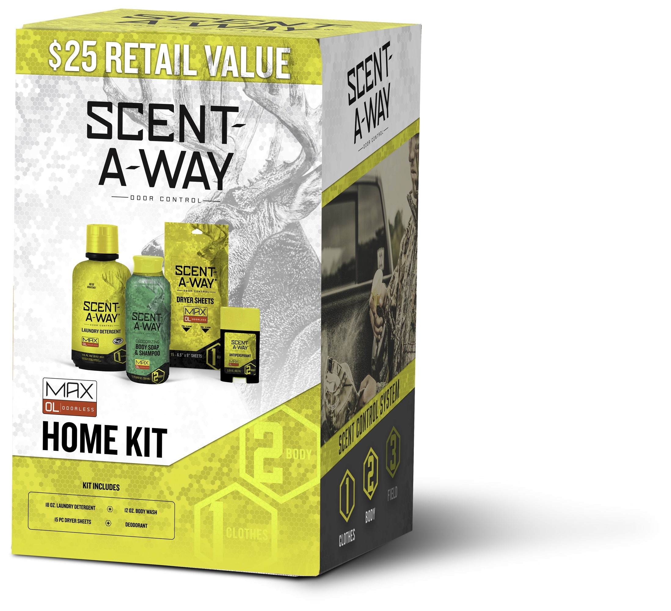 Hunter Specialties Scent-A-Way Max Home Kit Odor Eliminator Odorless 4-Piece