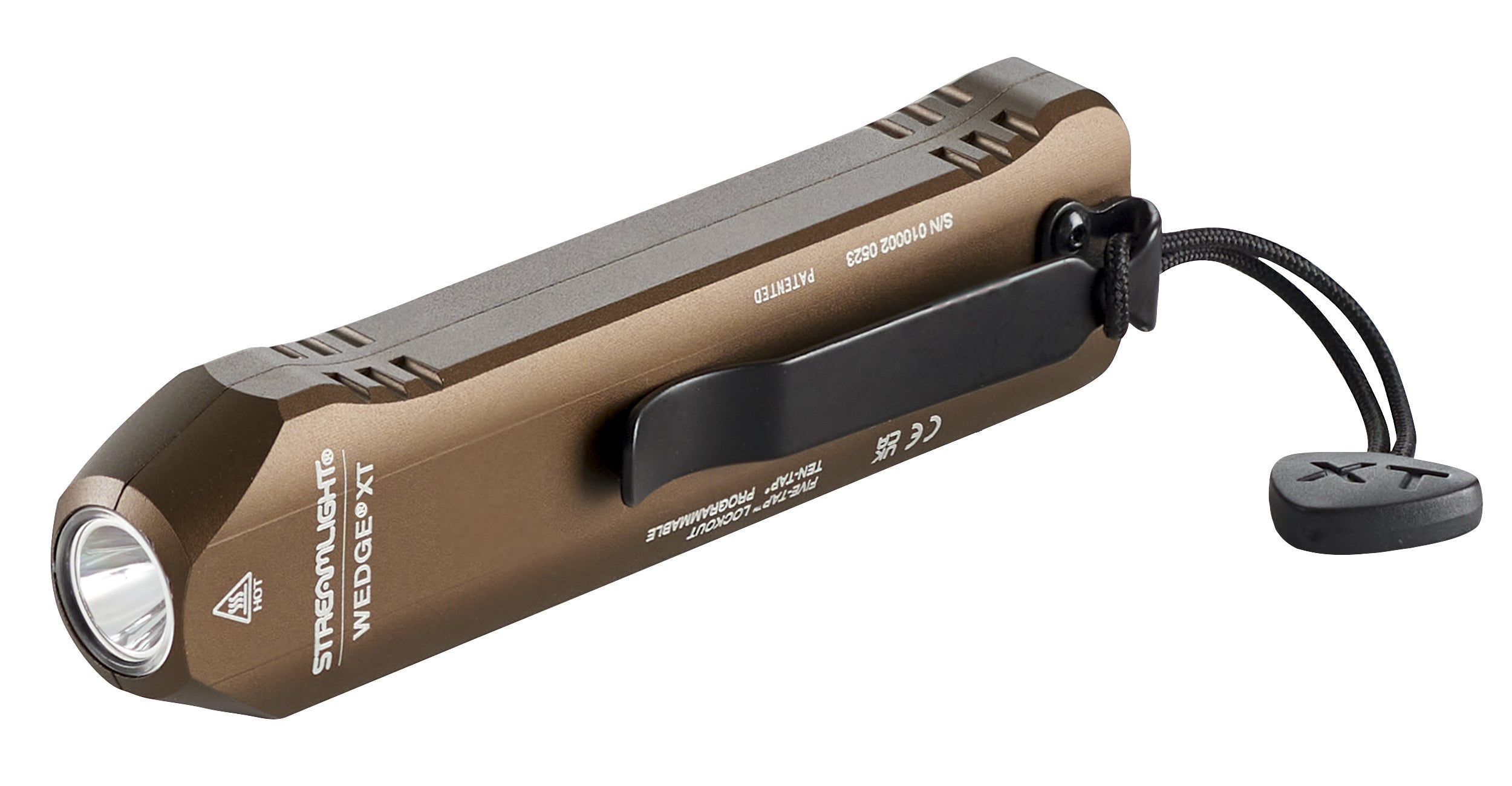 Streamlight 88813 Wedge Xt - Includes USB-C Cord, Pocket Lanyard, Coyote