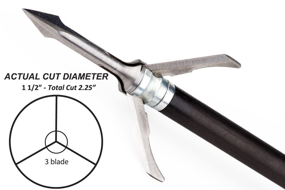 Grim Reaper Fatal Steel Mechanical Broadheads - 125 gr (1 1/4'') - #1311
