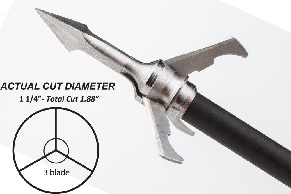 Grim Reaper Fatal Steel Mechanical Broadheads - 125 gr (1 1/2'') - #1313
