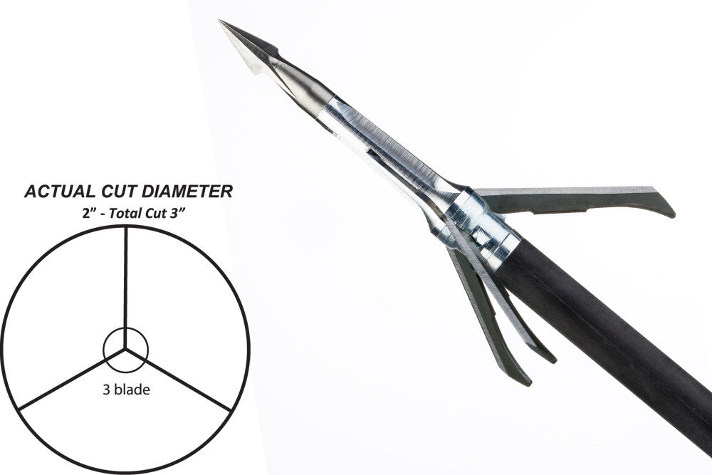 Grim Reaper Pro Series Mechanical Broadheads - 125 gr 3-Blade (1 3/8") - #1613