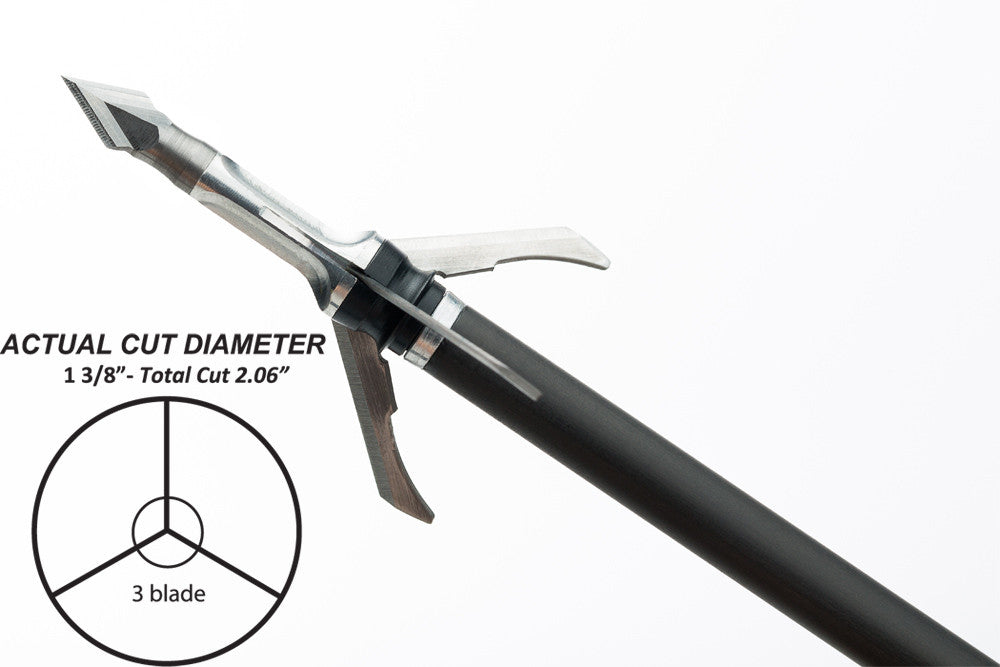 Grim Reaper Razorcut Mechanical Broadheads - 85 gr (1 3/8'')