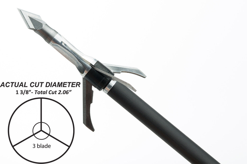 Grim Reaper Razorcut Mechanical Broadheads - 125 gr (1 3/8'')