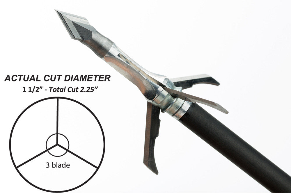 Grim Reaper Crossbow Mechanical Broadheads - Crossbow 125 gr 2-Blade (2'') - #7621