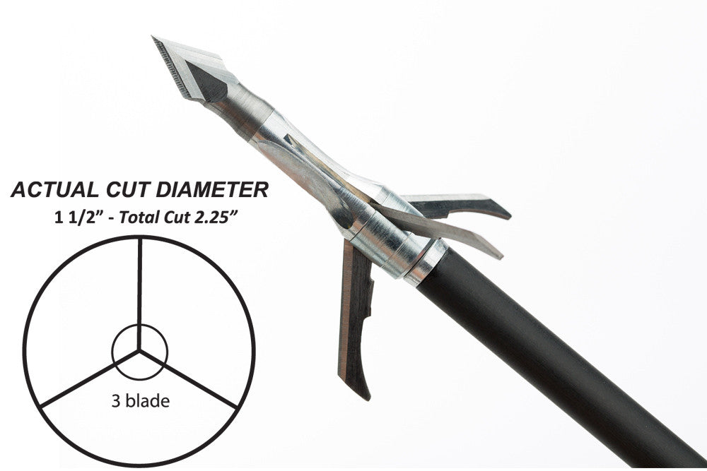 Grim Reaper Crossbow Mechanical Broadheads - Crossbow 100 gr 2-Blade (2'') - #7620
