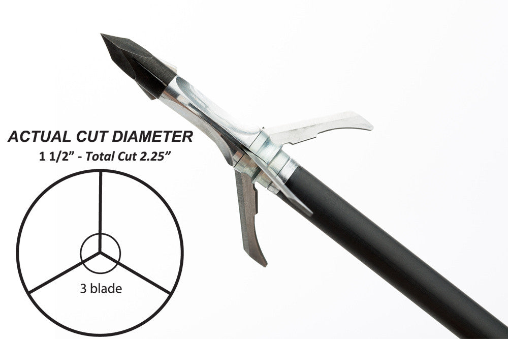 Grim Reaper Crossbow Mechanical Broadheads - Crossbow RC 100 gr 3-Blade (1 1/2'') - #1873
