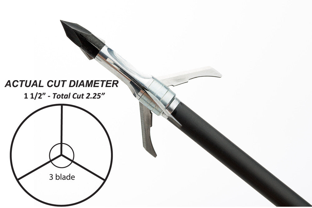 Grim Reaper Crossbow Mechanical Broadheads - Crossbow 125 gr 2-Blade (2'') - #7621