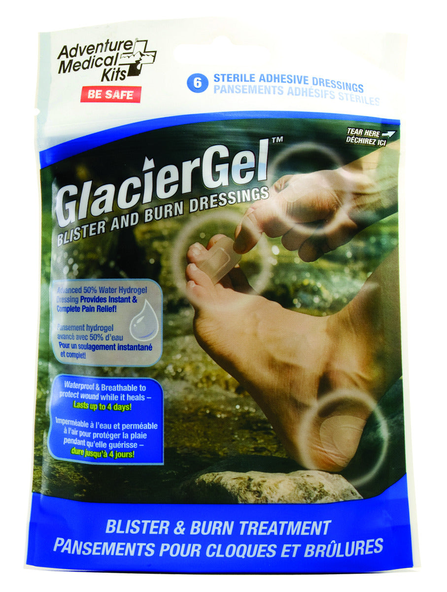 Adventure Medical Kits Glacier Gel Sterile Adhesive Dressings for Blister and Burn