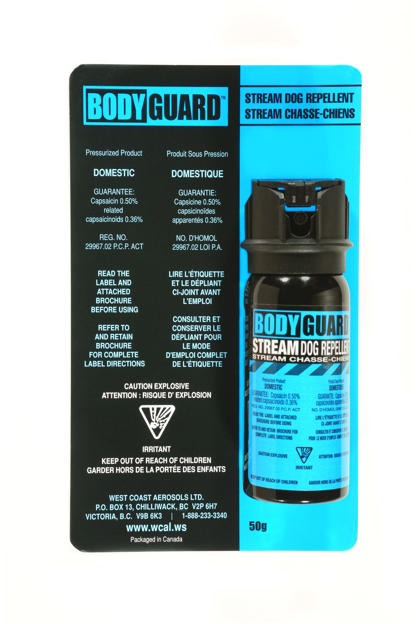 Defense Aerosols Bodyguard Dog Repellent - 22g