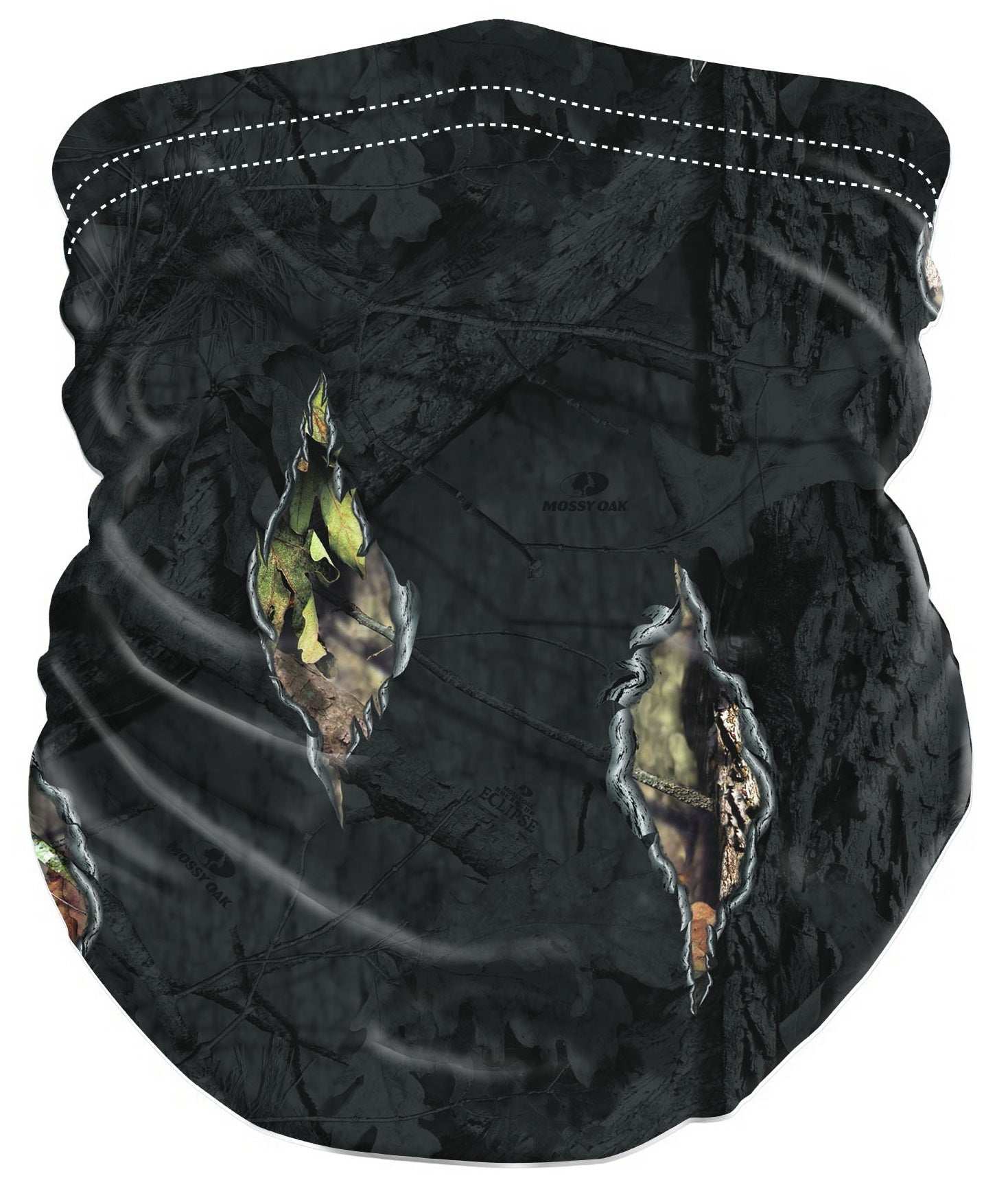 HQ Outfitters Neck Gaiter Moisture Wicking, Mossy Oak Eclipse