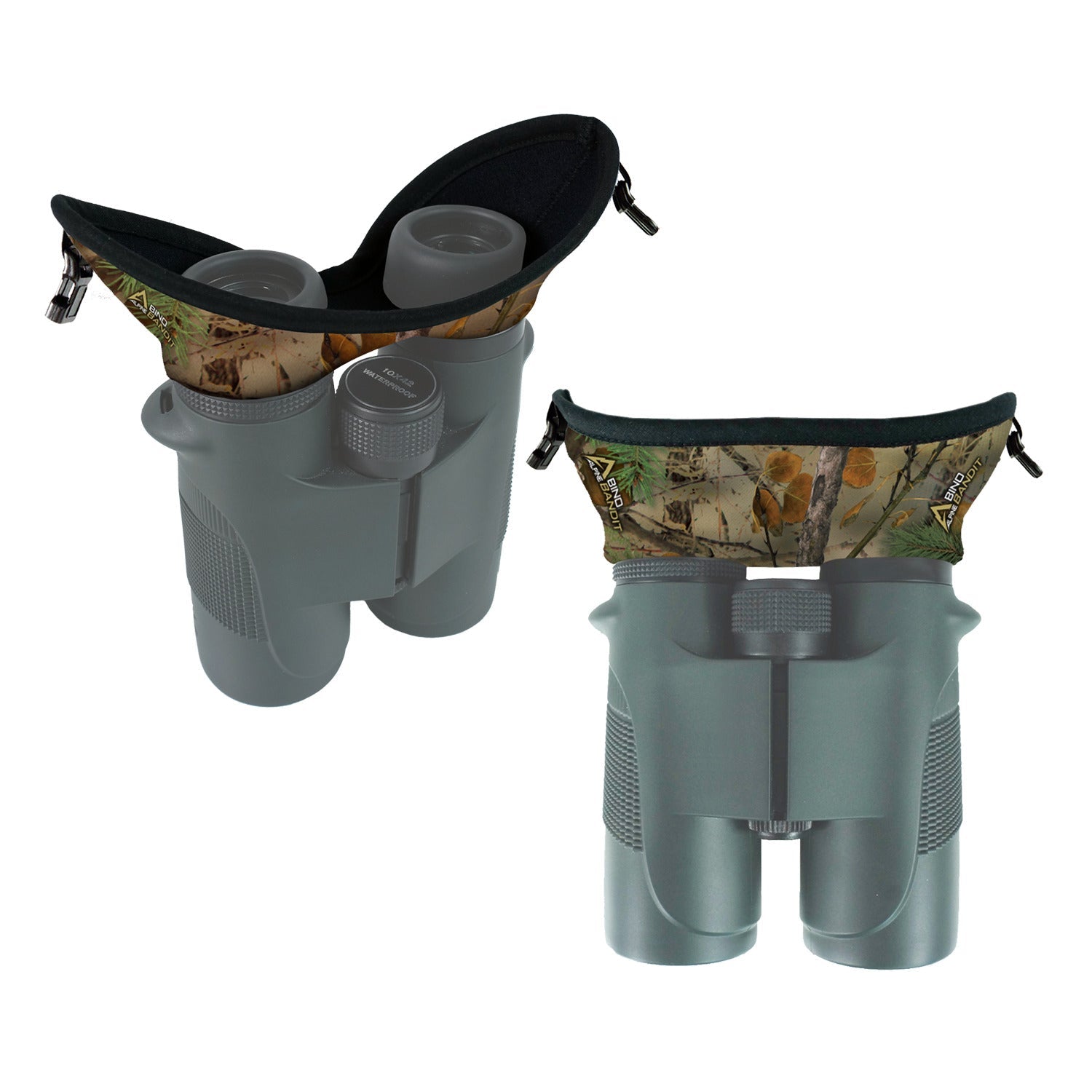 Alpine Innovations Bino Bandit Universal Fit Glare Blocker For Binoculars 8X32 -12X56 Alpine Mtn. Camo (D24)
