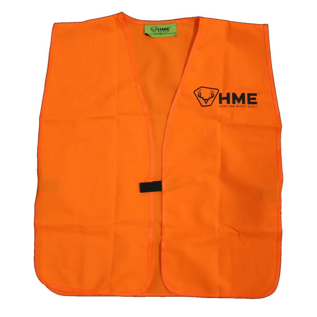 HME Blaze Orange Hunting Safety Vest - Adult, One Size