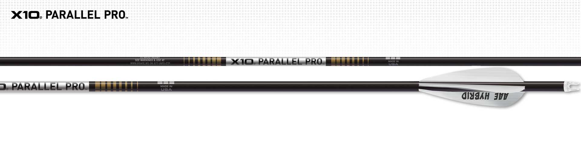 EASTON X10 PARALLEL PRO HUNTER W/HYBRID ARROW (6 pack)