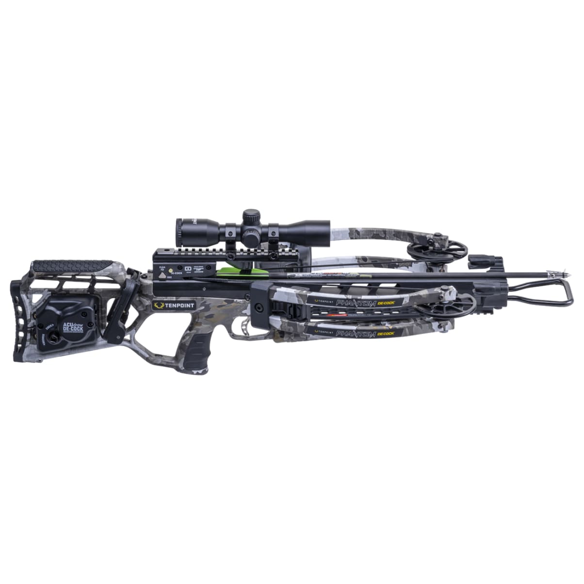 TenPoint Phantom De-Cock reverse-draw crossbow in Vektra camo