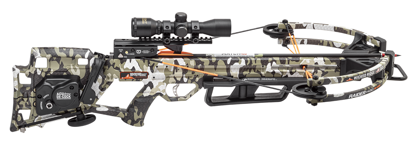 Wicked Ridge RAMPAGE XS, Rope Sled, Adj. Stock, Pro-View Scope Peak XT