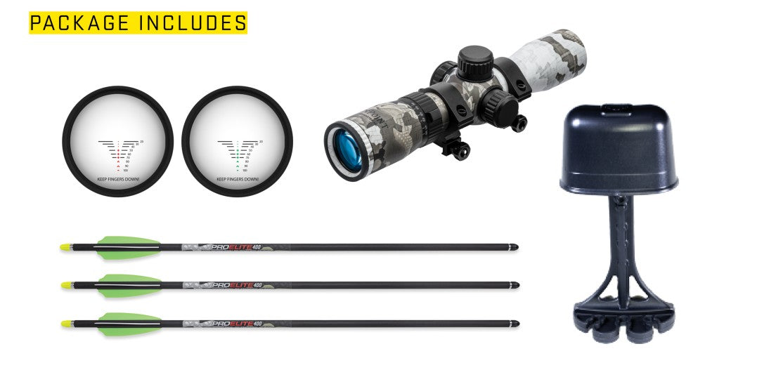 TenPoint STEALTH 450R, ACUslide, RangeMaster 100 Camo Scope