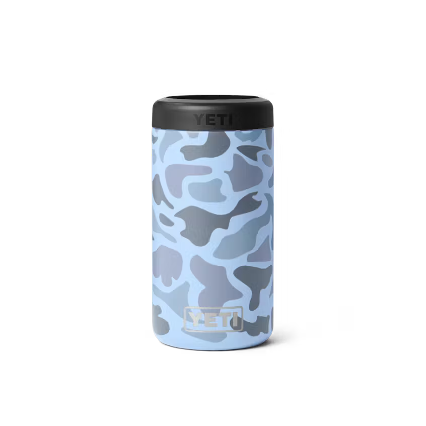YETI Rambler 473 ML Colster Tall Can Insulator Blue Camo