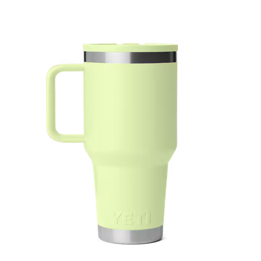YETI Rambler 887 ml Travel Straw Mug with Colour-Matched Straw Grassshoper