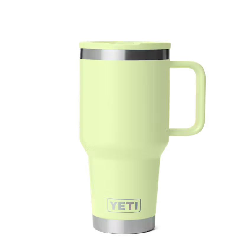 YETI Rambler 887 ml Travel Straw Mug with Colour-Matched Straw Grassshoper