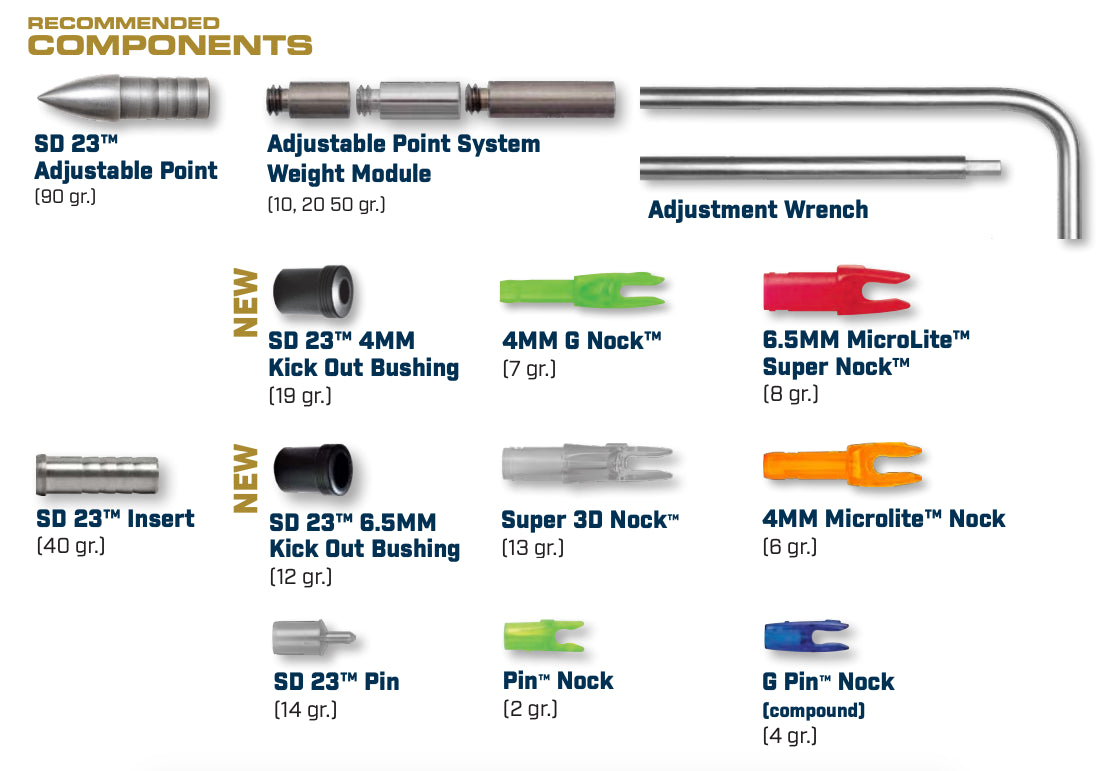 EASTON SUPERDRIVE 23 SHAFT (12 PACK)