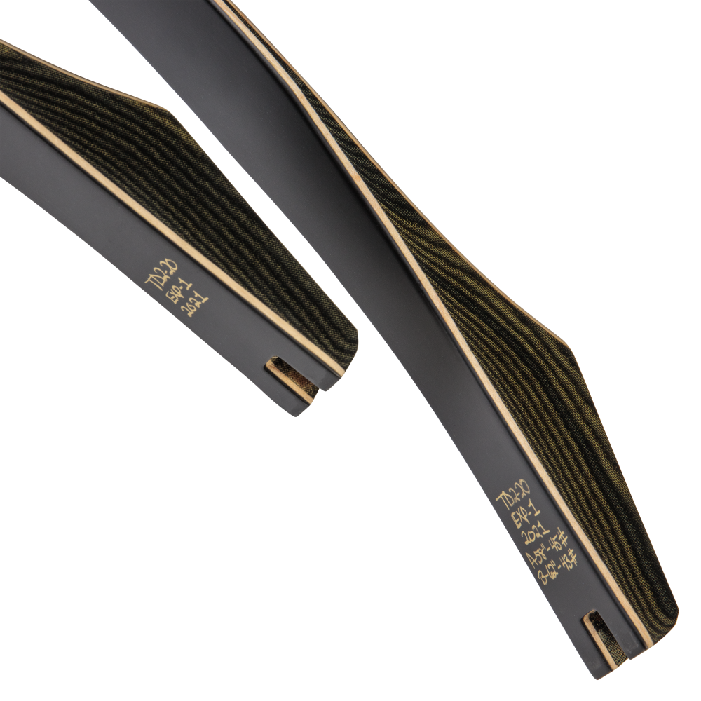 Bear Archery Take Down Limbs - Black Gloss / 25 / #1