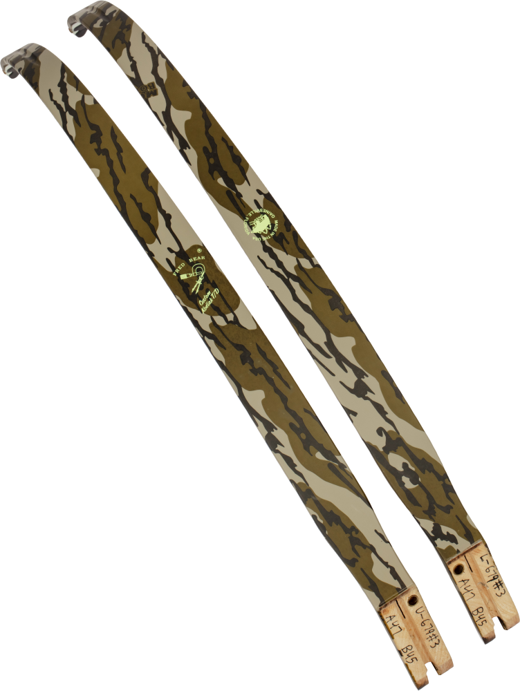 Bear Archery Camo Take Down Bow Limbs - Mossy Oak Bottomland / 55 / #3