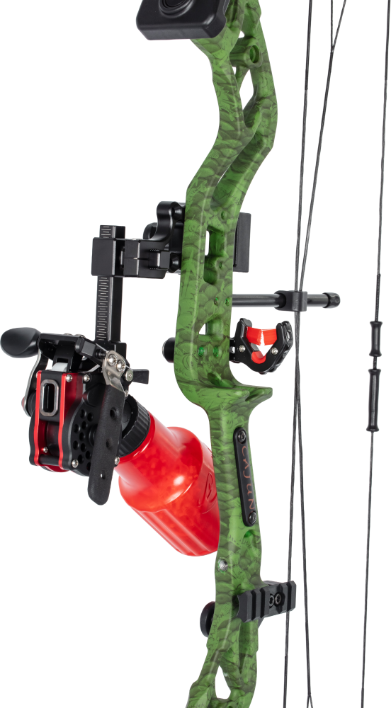 Cajun Bowfishing Sucker Punch Pro RTF Bowfishing Bow - Slime Green / Right Hand / 20-50