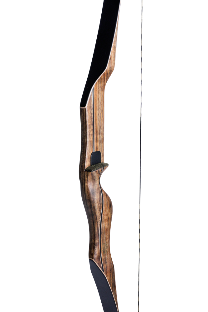 Bear Archery 64" Super Kodiak Recurve Bow - Shedua With Black Stripe / Left Hand / 45 lbs.