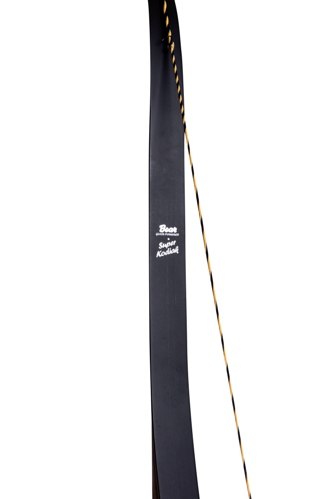 Bear Archery 64" Super Kodiak Recurve Bow - Shedua With Black Stripe / Right Hand / 50 lbs.